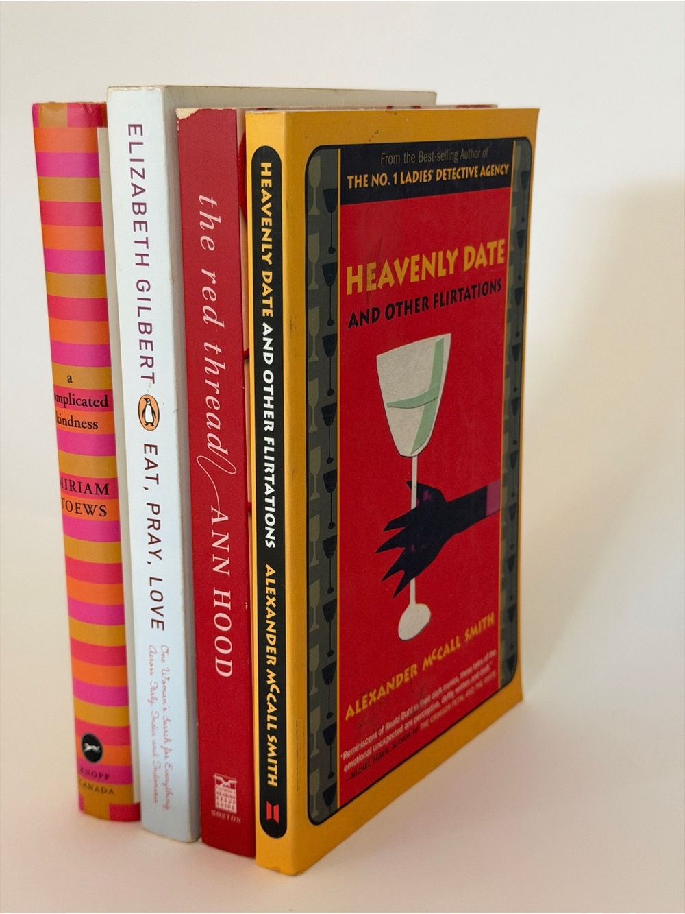 Contemporary Fiction 4-Book Lot - Miriam Toews, Elizabeth Gilbert, Ann Hood